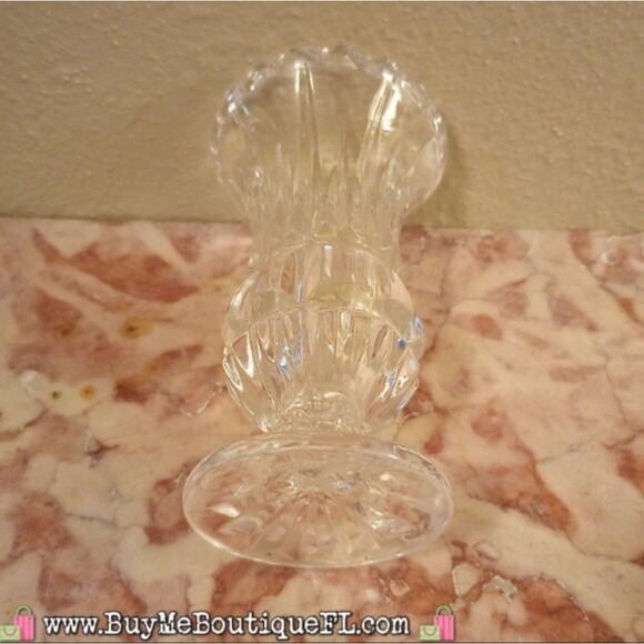 VINTAGE: Lead Crystal Bud Vase by Crystal Clear Industries - Picture 2 of 2